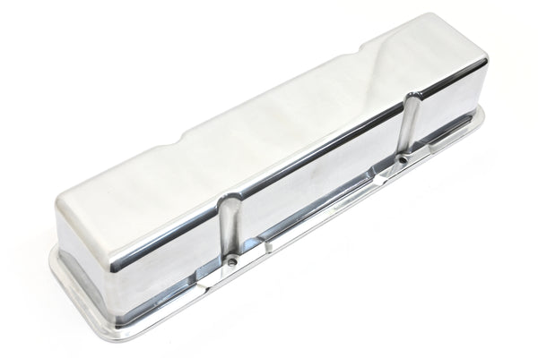 ALUMINUM CHEVY SB 283-350 TALL CIRCLE TRACK VALVE COVERS – POLISHED