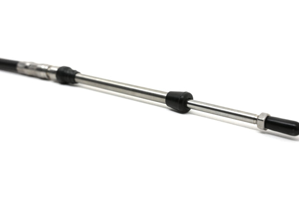 19 ft (228") Universal Push/Pull Throttle Cable - Stainless Steel Core, PTFE Lined, Zero Friction