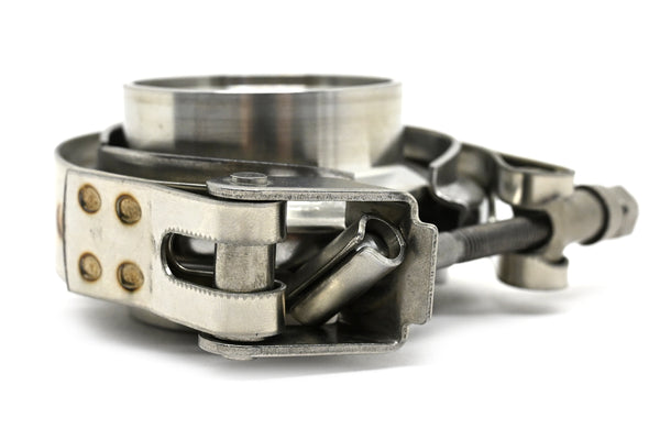 Interlocking V-Band Exhaust Clamp Kit with Male/Female Flanges – 6 Inch (153.2mm) 304 Stainless Steel