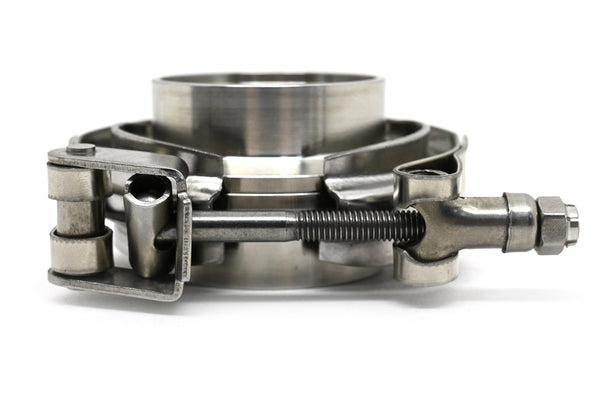 Interlocking V-Band Exhaust Clamp Kit with Male/Female Flanges – 2.36 Inch (60.5mm) 304 Stainless Steel
