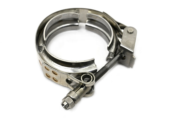 Interlocking V-Band Exhaust Clamp Kit with Male/Female Flanges – 3.25 Inch (83.3mm) 304 Stainless Steel