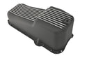 Black Aluminum Oil Pan | Retro Finned | 1980–1985 Chevy Small Block 262–400 | Stock Capacity | Baffled