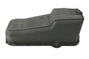Black Aluminum Oil Pan | Retro Finned | 1980–1985 Chevy Small Block 262–400 | Stock Capacity | Baffled