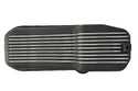 Black Aluminum Oil Pan | Retro Finned | 1980–1985 Chevy Small Block 262–400 | Stock Capacity | Baffled