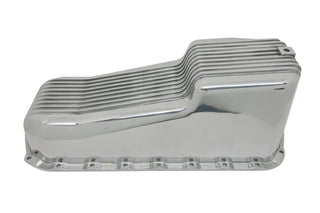 CFR Performance Aluminum 1958–79 Chevy SB 262–400 Stock Capacity Oil Pan – Retro Finned – Polished