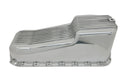 Polished Aluminum Oil Pan | Retro Finned | 1958–1979 Chevy Small Block 262–400 | Stock Capacity | Baffled