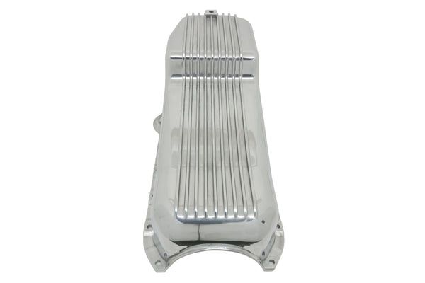 CFR Performance Aluminum 1958–79 Chevy SB 262–400 Stock Capacity Oil Pan – Retro Finned – Polished