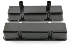 ALUMINUM CHEVY SB 283-350 TALL CIRCLE TRACK VALVE COVERS – BLACK