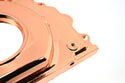 ALUMINUM CHEVY LS TWO PIECE TIMING CHAIN COVER W CAM SENSOR HOLE - COPPER