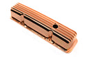 1987-97 CHEVY 5.0L & 5.7L TALL ALUMINUM CENTER BOLT VALVE COVERS - FINNED - COPPER