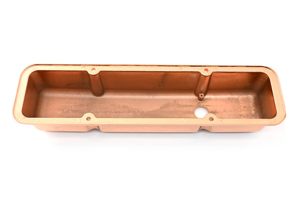 1987-97 CHEVY 5.0L & 5.7L TALL ALUMINUM CENTER BOLT VALVE COVERS - FINNED - COPPER