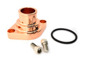 ALUMINUM CHEVY SMALL BLOCK BIG BLOCK STRAIGHT THERMOSTAT HOUSING WATER NECK - COPPER
