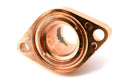 ALUMINUM CHEVY SMALL BLOCK BIG BLOCK STRAIGHT THERMOSTAT HOUSING WATER NECK - COPPER