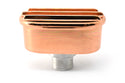 CHEVY-FORD-MOPAR BILLET ALUMINUM BREATHER - FINNED - COPPER