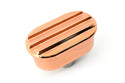 CHEVY-FORD-MOPAR BILLET ALUMINUM BREATHER - FINNED - COPPER