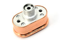 CHEVY-FORD-MOPAR BILLET ALUMINUM BREATHER - FINNED - COPPER