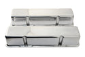 Polished Aluminum Tall Valve Covers – Fits 1958–86 Chevy SB 283–400 -Smooth, No Holes –