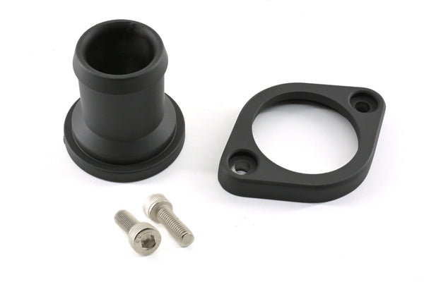ALUMINUM MOPAR HEMI GEN 3  STAIGHT WATER NECK THERMOSTAT HOUSING-BLACK