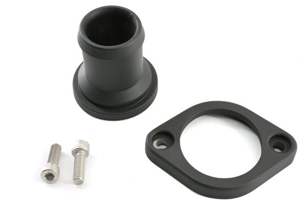 ALUMINUM MOPAR HEMI GEN 3  STAIGHT WATER NECK THERMOSTAT HOUSING-BLACK