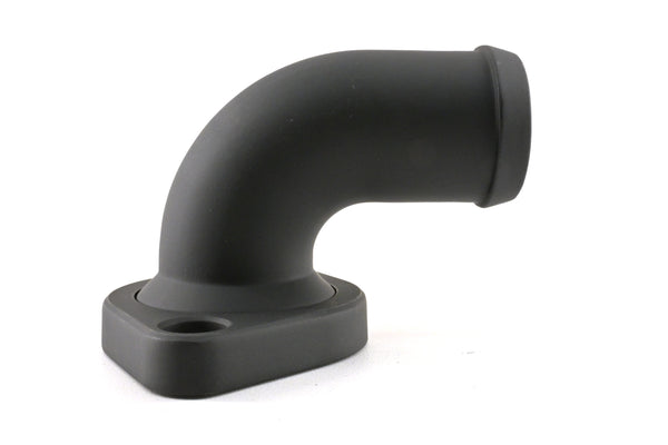 ALUMINUM MOPAR HEMI GEN 3  90 DEGREE WATER NECK THERMOSTAT HOUSING - BLACK