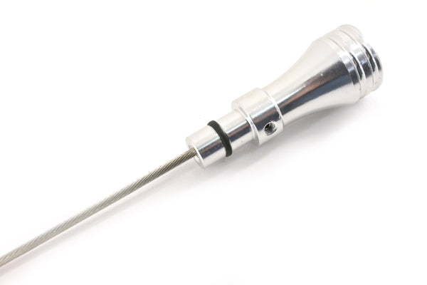 CFR PERFORMANCE STAINLESS BRAIDED CHRYSLER HEMI 5.7L, 6.1L, 6.4L CENTER SUMP PAN FLEXIBLE DIPSTICK - NATURAL