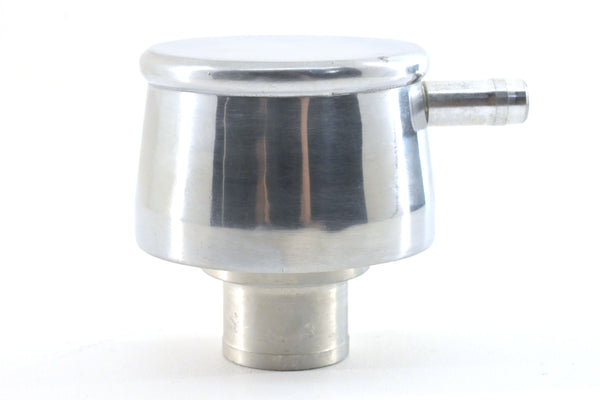 CHEVY-FORD-MOPAR POLISHED BILLET ALUMINUM BREATHER W- PCV VALVE - SMOOTH