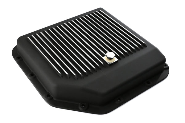 CFR Performance COMPATIBLE/REPLACEMENT CHEVY-GM TURBO TH-350 ALUMINUM TRANSMISSION PAN KIT DEEP FINNED - BLACK