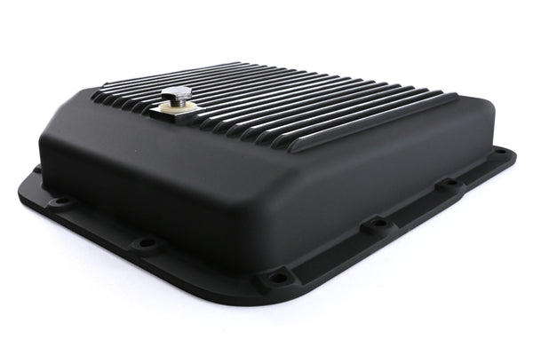 CFR Performance COMPATIBLE/REPLACEMENT CHEVY-GM TURBO TH-350 ALUMINUM TRANSMISSION PAN KIT DEEP FINNED - BLACK