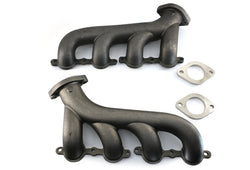 Cast Iron Exhaust Manifolds Fits 2002–2012 Chevy LS – Driver & Passenger – 2.25" Outlet – Raw