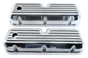 1962-85 FORD SMALL BLOCK 289-302-351W-5.0L TALL CHROME ALUMINUM VALVE COVERS - FULL FINNED