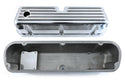 1962-85 FORD SMALL BLOCK 289-302-351W-5.0L TALL CHROME ALUMINUM VALVE COVERS - FULL FINNED