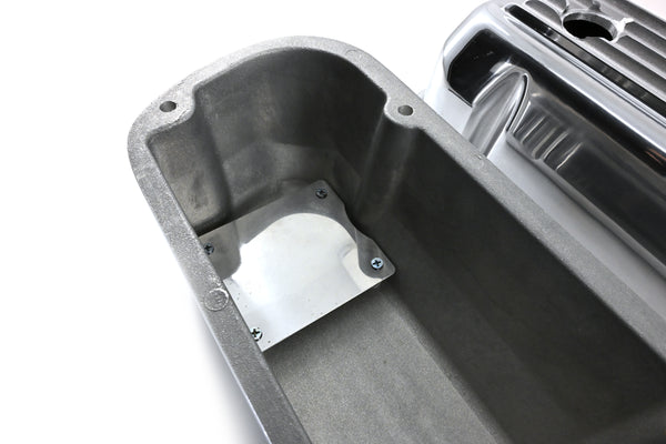 1962-85 FORD SMALL BLOCK 289-302-351W-5.0L TALL POLISHED ALUMINUM VALVE COVERS - FULL FINNED