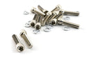 1962-85 FORD SMALL BLOCK 289-302-351W-5.0L TALL CHROME ALUMINUM VALVE COVERS - FULL FINNED
