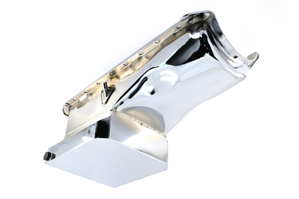 1965-90 CHEVY BIG BLOCK 396-402-427-454 DRAG RACING OIL PAN - CHROME