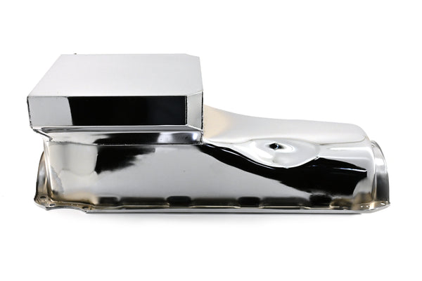 1965-90 CHEVY BIG BLOCK 396-402-427-454 DRAG RACING OIL PAN - CHROME