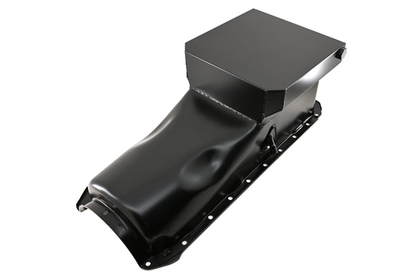 1965-90 CHEVY BIG BLOCK 396-402-427-454 DRAG RACING OIL PAN - BLACK