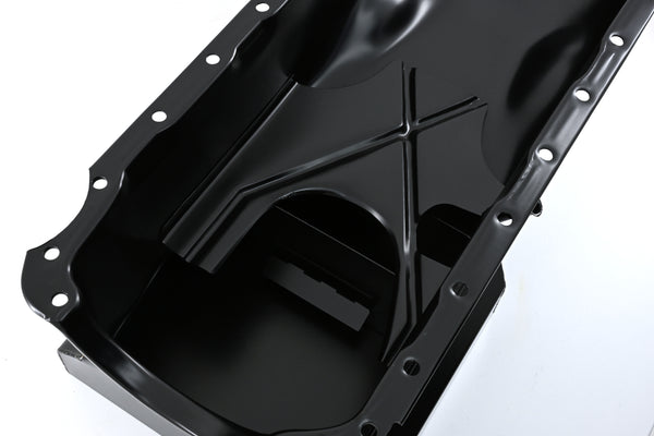 1965-90 CHEVY BIG BLOCK 396-402-427-454 DRAG RACING OIL PAN - BLACK