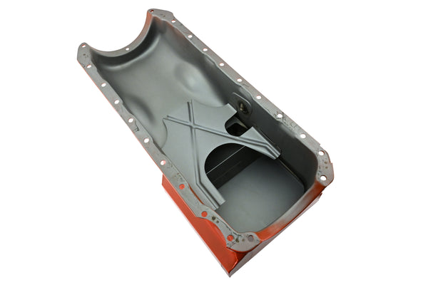 1965-90 CHEVY BIG BLOCK 396-402-427-454 DRAG RACING OIL PAN - ORANGE