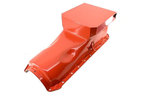1965-90 CHEVY BIG BLOCK 396-402-427-454 DRAG RACING OIL PAN - ORANGE