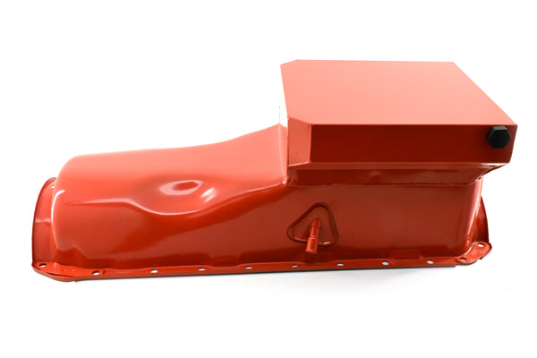 1965-90 CHEVY BIG BLOCK 396-402-427-454 DRAG RACING OIL PAN - ORANGE