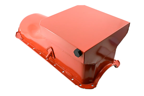 1965-90 CHEVY BIG BLOCK 396-402-427-454 DRAG RACING OIL PAN - ORANGE