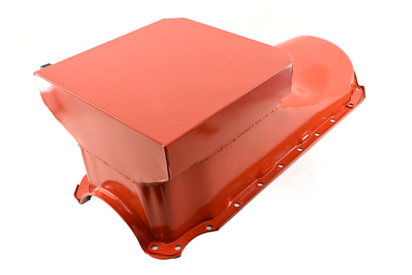 1965-90 CHEVY BIG BLOCK 396-402-427-454 DRAG RACING OIL PAN - ORANGE
