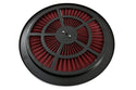 Cotton Universal-Top Flow Round Washable Air Cleaner Top– Red Filter with Black Ring