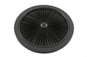 Cotton Universal Top-Flow Round Washable Air Cleaner Top – Black Filter with Black Ring