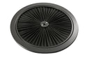 Cotton Universal Top-Flow Round Washable Air Cleaner Top – Black Filter with Black Ring