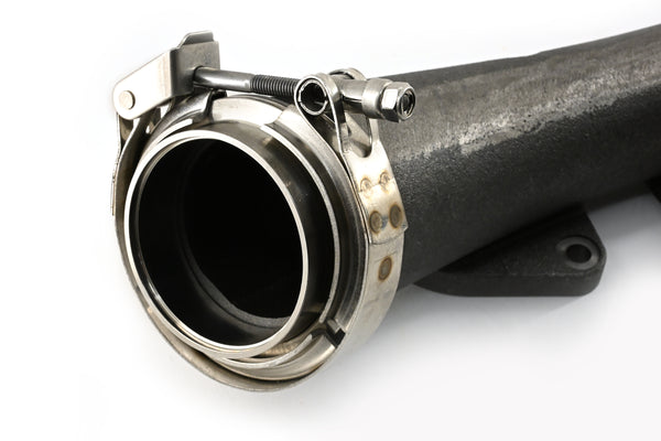 CFR Performance Cast Iron Exhaust Manifolds Compatible with 2002-2012 Dodge, Plymouth HEMI Gen III V-Band - Raw