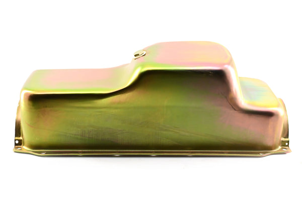 NHRA Approved Steel Oil Pan Fits 1964–1987 Chrysler/Mopar 273-318-340 – Stock Capacity – Mid-Rear Sump – Zinc