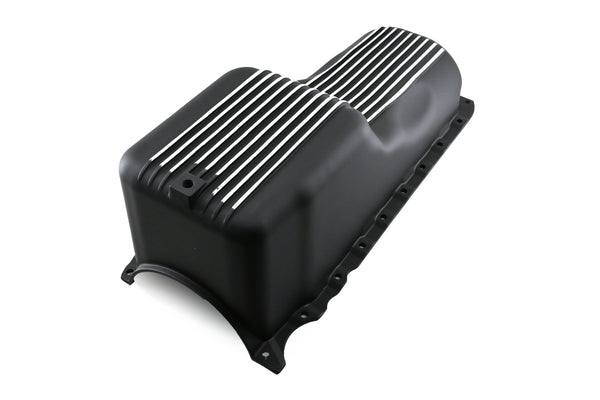 ALUMINUM 1991-Up CHEVY BB 396-402-427-454 GEN 5, 6 OIL PAN - BLACK