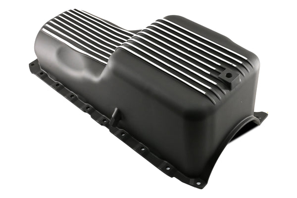 ALUMINUM 1991-Up CHEVY BB 396-402-427-454 GEN 5, 6 OIL PAN - BLACK