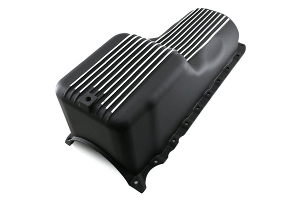 ALUMINUM 1991-Up CHEVY BB 396-402-427-454 GEN 5, 6 OIL PAN - BLACK